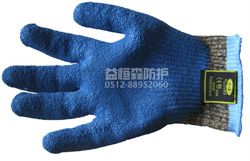 蘇州勞保用品 e cx4進口鋼絲 迷彩乳膠防割手套